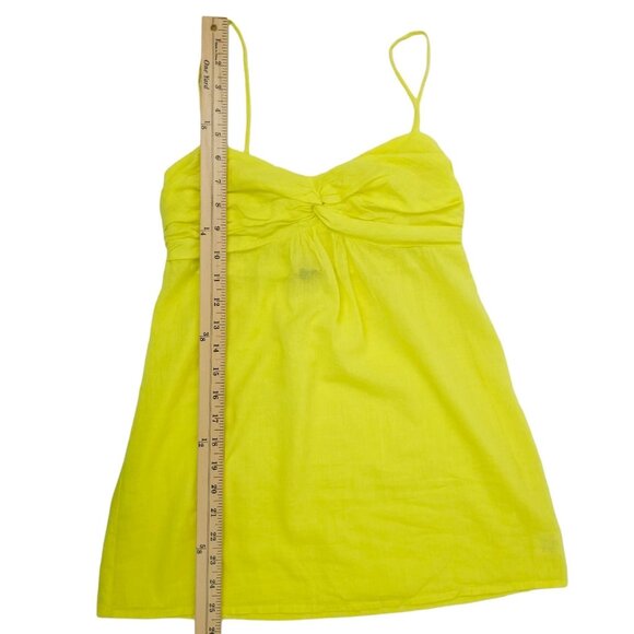 Hello2You Yellow Cotton Tank Top Womens Size XS Spaghetti Straps Strappy NEW - Picture 4 of 12
